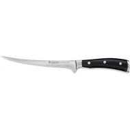 [아마존베스트]Wuesthof Classic Ikon Filtration Knife (1040333818), Flexible Blade 18 cm, Forged, Rustproof Stainless Steel, Filleting Knife for Fish, Meat and Fruits