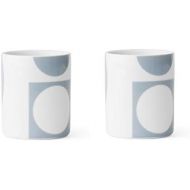 Menu Verner Panton Set of 2Cups Mugs Porcelain Grey Design 4552139