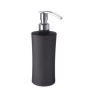 Windisch by Nameeks Complements Round Frosted Crystal Glass Soap Dispenser Finish: Black