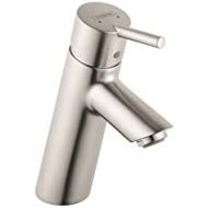 hansgrohe Talis S Modern Timeless Easy Clean 1-Handle 7-inch Tall Bathroom Sink Faucet in Brushed Nickel, 32040821