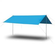 BBGS Rain Fly Canopy Tent 13ft X 10ft with 190T Ripstop Waterproof Coating Hammock Tent Tarp for Rain & Wind Protection Tarp Cover
