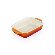 Le Creuset PG1047S-182 Stoneware Rectangular Dish, 7 by 5-Inch, Flame