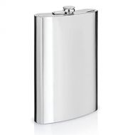 [아마존베스트]Maxam Jumbo Stainless Steel Flask, Dishwasher Safe Extra Large Drinking Flask, Polished Silver, 64 Ounce Capacity (KTFLASK64)