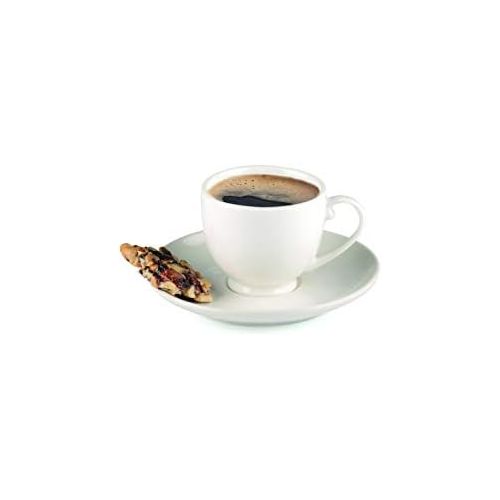  Alpina alpina Set Espressotassen mit Untertassen, Keramik, Weiss, 31 x 17.5 x 7 cm, 12-Einheiten