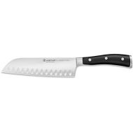 [아마존베스트]Wuesthof Classic Ikon Santoku Knife, Forged Stainless Steel, Long, Serrated Blade, Asian Kitchen Knife, Extremely Sharp