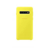 Samsung Official Original Non-Slip, Soft-Touch Silicone Silicone Case for Galaxy S10e / S10 / S10+ (Plus) (Yellow, Galaxy S10)