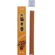 인센스스틱 nippon kodo Morning Star Amber Japanese Incense 50 Sticks Plus Ceramic Holder