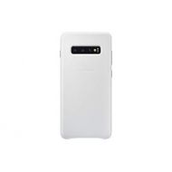 Samsung Galaxy S10+ Leather Back Case, White