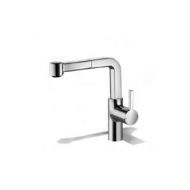 KWC Faucets 10.191.003.127 AVA Pull Out Semi Kitchen Faucet, Splendure Stainless Steel