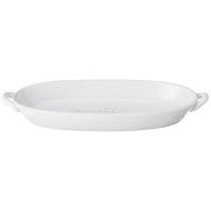 Bountiful Blessings by Precious Moments 189903 Seasoned with Love Oval Serving Tray, 15in x 5.75in, White/Cream: Kitchen & Dining