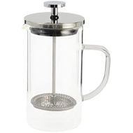 ProCook Glass Coffee Maker Double Walled Thermal Insulated Small with Stay Cool Handle and Glass French Press, 350 ml