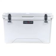 CAMP-ZERO 60L Cooler/Ice Chest with 4 Molded-in Cup Holders and No-Lose Drain Plug