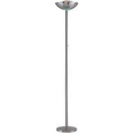 Lite Source LS-80910PS Floor Lamp with Polished Steel Metal Shades, 72 x 13 x 13, Steel Finish