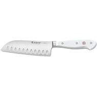 [아마존베스트]WUESTHOF Santoku with Knobs Classic White (1040231314) 5.5 Blade Stainless Steel Super Sharp Japanese Chefs Knife Sushi Knife White Handle