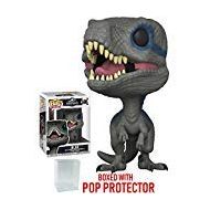 Funko Pop! Movies: Jurassic World Fallen Kingdom - Blue Velociraptor Vinyl Figure (Bundled with Pop Box Protector Case)