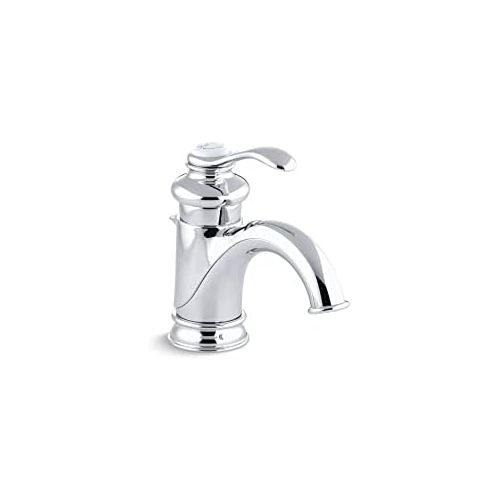  Bathroom Faucet by KOHLER, Bathroom Sink Faucet, Fairfax Collection, Single Handle Widespread Faucet with Metal Drain, Polished Chrome, K-12182-CP