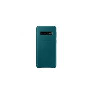 Samsung Official Original Galaxy S10 Series Genuine Leather Cover Case (Green, Galaxy S10)