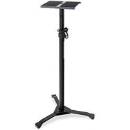 [아마존베스트]Pronomic Studio Monitor Tripod Foldable - Foldable Feet - Height Adjustable from 75 cm to 130 cm - Storage Area with Foam Rubber Strips for Monitor Boxes or Hi-Fi Speakers - Black