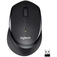 [아마존베스트]Logitech M330 Silent Plus Wireless Mouse  Enjoy Same Click Feel with 90% Less Click Noise, 2 Year Battery Life, Ergonomic Right-Hand Shape for Computers and Laptops, USB Unifying