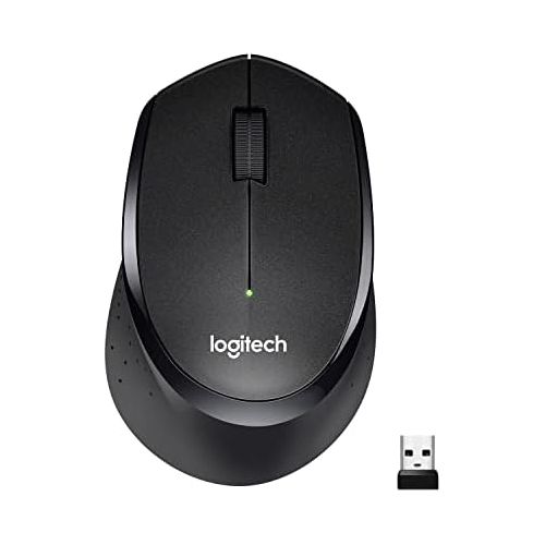 로지텍 [아마존베스트]Logitech M330 Silent Plus Wireless Mouse  Enjoy Same Click Feel with 90% Less Click Noise, 2 Year Battery Life, Ergonomic Right-Hand Shape for Computers and Laptops, USB Unifying
