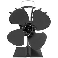 JIU SI Fireplace Fan, Heating Fan, Heat Powered Wood Stove Fan with 5 Blade for Wood/Log Burner/Fireplace Efficient Heat Distribution Fan (Color : A)