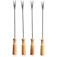 [아마존베스트]Boska Cheese Fondue Forks Kitchen Tool Fondue Forks, European Oak/Stainless Steel, 26.3cm, 320116