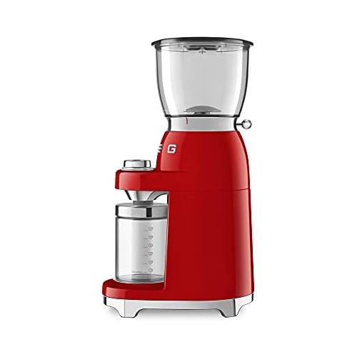 스메그 [아마존베스트]Smeg 50s Retro Style Aesthetic Coffee Grinder, CGF01 (Red)