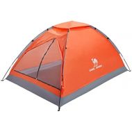CAMEL CROWN 2 Person Camping Tent with Removable Rain Fly, Easy Setup Outdoor Tents Water Resistant Lightweight Portable for Family Backpacking Camping Hiking Traveling