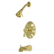 Kingston Brass KB2632BL Tub and Shower Faucet, Polished Brass