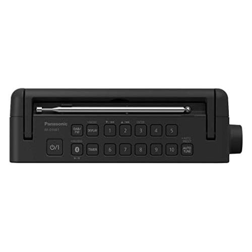 파나소닉 [아마존베스트]-Service-Informationen Panasonic RF-D30BTEG-K Digital Radio with Bluetooth (DAB+, FM, Mains and Battery Operated, Splash Protection, AUX, Alarm Function, Kitchen Timer) Black