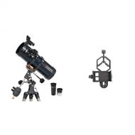Celestron 31042 AstroMaster 114 EQ Reflector Telescope with Basic Smartphone Adapter 1.25 Capture Your Discoveries