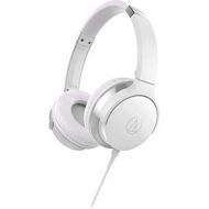 Audio-Technica ATH-AR3iSWH SonicFuel On-Ear Headphones with Mic & Control, White