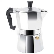 Zerodis Stovetop Espresso Maker, Moka Pot Coffee Maker for Home Office Use 3/6/9/12 Cups Espresso Shot Maker for Italian Espresso (150ML 3cups)