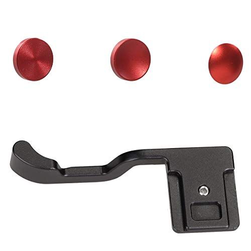  WEPOTO Hot Shoe Thumb Up Rest Hand Grip,Thumbs Up Grip,for Fujifilm X-T1/X-T2/X-T3/X-T10/X-T20/X-T30/X-T100,(WR-C1+Button