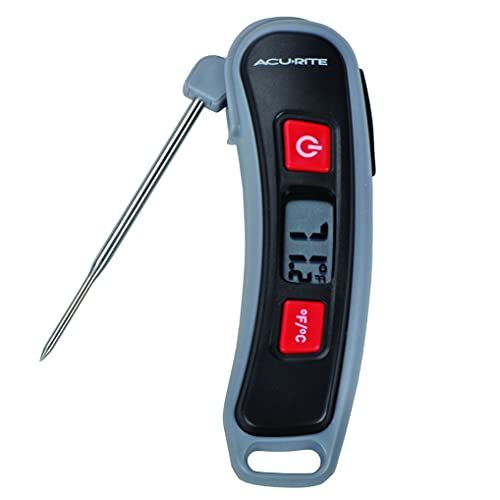  AcuRite, Multicolor 00665E Digital Instant Read Thermometer with Folding Probe, 5 L, 3.3: Kitchen & Dining