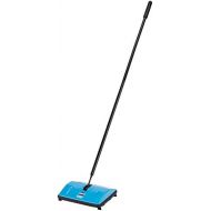 [아마존베스트]BISSELL 2402E 2402N Sturdy Sweep Sweeper for Hard Floors and Carpets, Wireless, No Electricity, Blue