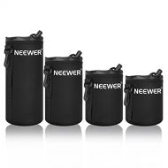 Neewer 4X Lens Case Lens Pouch Bag with Thick Protective Neoprene for DSLR Camera Lens (Fit for Canon, Nikon, Sony, Olympus, Panasonic) Includes: Small, Medium, Large, XL Size