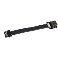Permanent Standard HDMI Female to Micro HDMI 90 Degree Angled Flat HDMI Cable for Gopro Sony A7RII A7SII A9 A6500 A6300 Gimbal Drone Black (5CM, AFemale-D2-1.97)