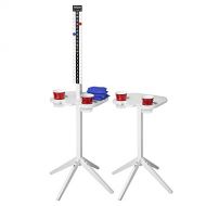 GoSports ScoreCaddy Set of 2 Outdoor Scoreboard Tables with Drink Holders - Perfect Score Tracker Accessory for Backyard Cornhole and Yard Games