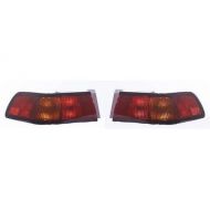 Go-Parts PAIR/SET - OE Replacement for 1997 - 1999 Toyota Camry Rear Tail Lights Lamps Assemblies / Lens / Cover - Left & Right (Driver & Passenger) Replacement For Toyota Camry