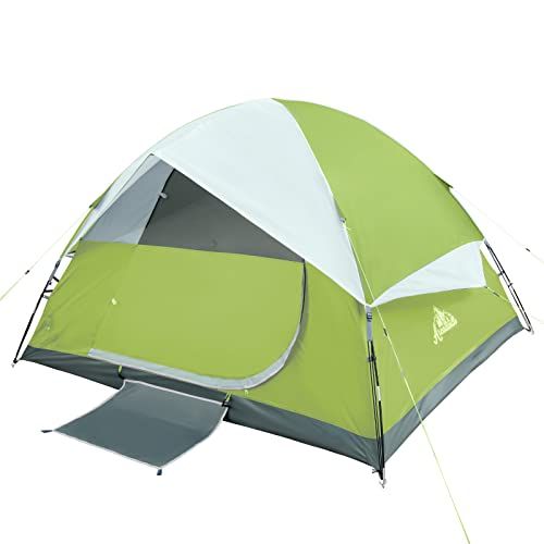 제네릭 Generic ArcadiVille Camping Tent 4 People, Waterproof and Windproof Family Tents for Camping, Outdoor & Travel, Easy Setup Removable Rainfly, Ventilated Windows, Portable with Carry Bag (G