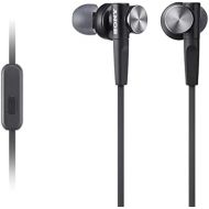 Sony MDRXB50AP Extra Bass Earbud Headphones/Headset with Mic for Phone Call, Black