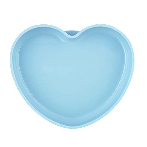 치코 Chicco Easy Plate Silicone Heart Shaped Plate Teal