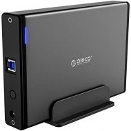 ORICO External Hard Drive Enclosure for 3.5 inch HDD/SSD USB3.0 to SATA Aluminum Hard Drive Docking Station Up to 16 TB with 12V Power Adapter-7688U3
