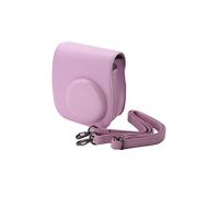 XPIX Protective Case for Fujifilm Instax Mini 9/ Mini 8, 8+ Instant Film Camera with Removable Shoulder Strap PU Leather -Pink