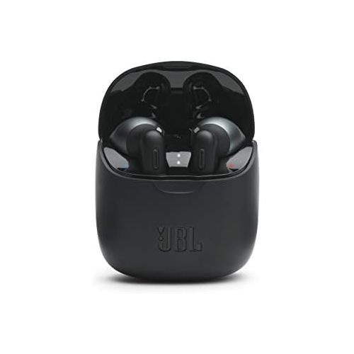 제이비엘 JBL Tune 225TWS True Wireless Earbud Headphones - JBL Pure Bass Sound, Bluetooth, 25H Battery, Dual Connect, Native Voice Assistant (Black)