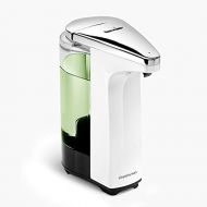 simplehuman 8 oz, White Touch-Free Sensor Liquid Pump Dispenser with Soap Sample