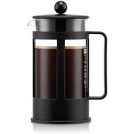 Bodum 1783-01 KENYA Kaffeebereiter (French Press System, Spuelmaschinengeeignet, 0,35 liters) schwarz