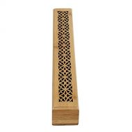 인센스스틱 Healifty Wooden Coffin Incense Burner Vintage Hollow Incense Holder Sandalwood Incense Stick Cones Box for Aromatherapy