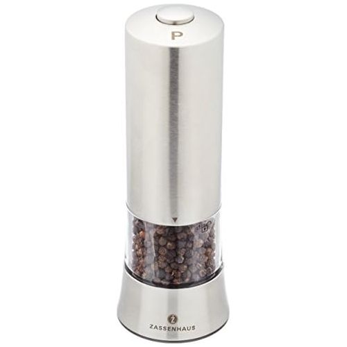  Zassenhaus Pepper Mill 18 cm Stainless Steel / Acrylic with LED